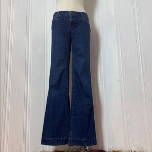 Sisley Made in Italy Low-Rise Bootcut Jeans – Light Navy Blue – Size 44